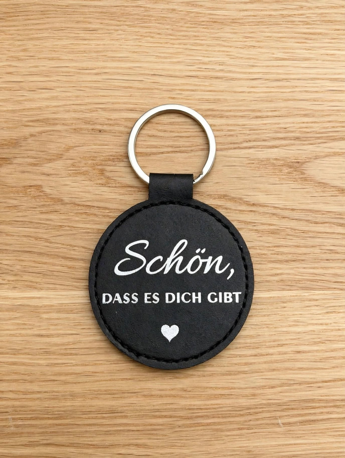 Schlüsselanhänger mit Geheimfach "Schön, dass es dich gibt" - Glücksbringer
