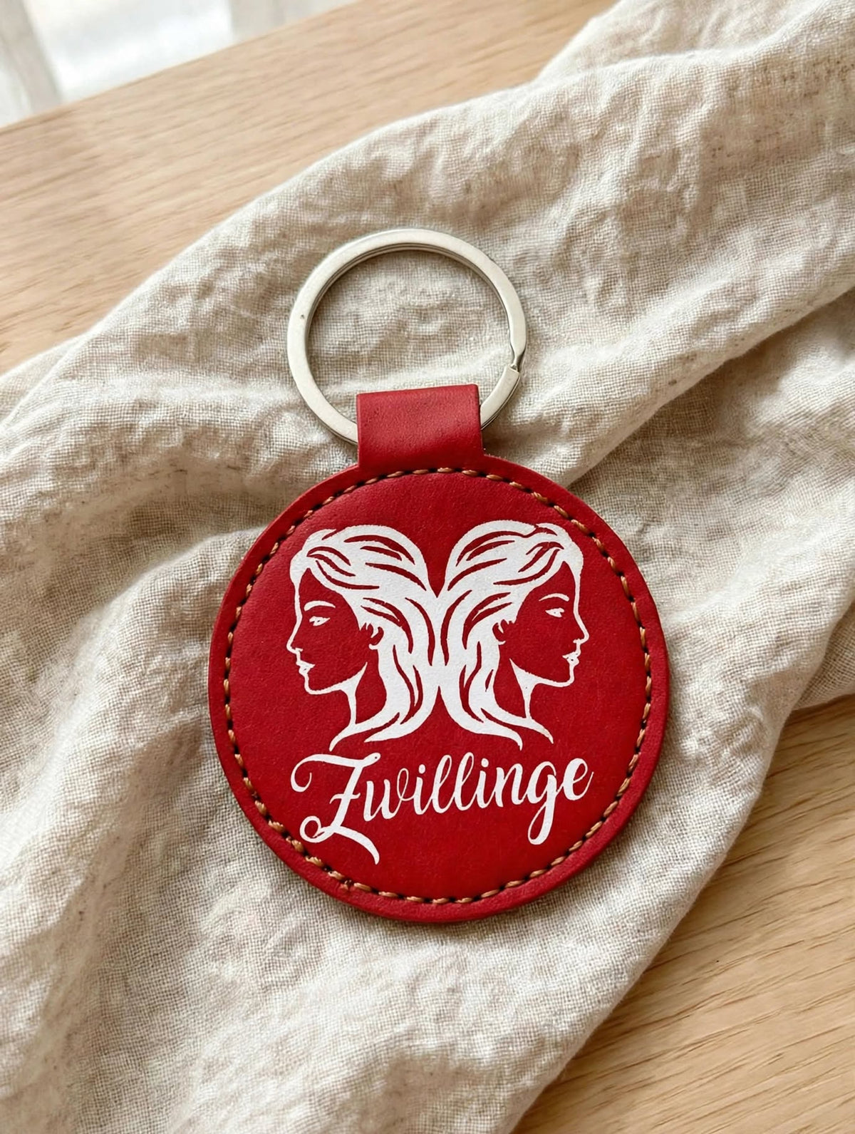 Schlüsselanhänger Zwillinge Geheimfach - Geschenk Zwillinge Frau Mann