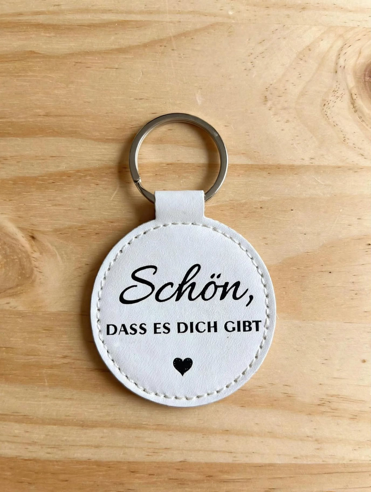 Schlüsselanhänger mit Geheimfach "Schön, dass es dich gibt" - Glücksbringer