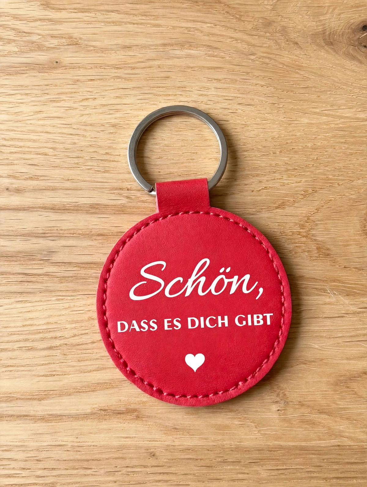 Schlüsselanhänger mit Geheimfach "Schön, dass es dich gibt" - Glücksbringer